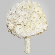 PF-320 White Gardenia Wedding Bouquet