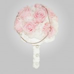 PF-380 Pink Rose & Hydrangeas Wedding Bouquet