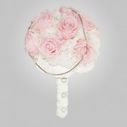 PF-380 Pink Rose & Hydrangeas Wedding Bouquet