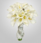 SF-540 White Calla Wedding Bouquet