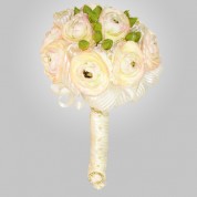 SF-640 White Ranunculu Wedding Bouquet