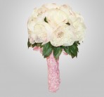 SF-580 White Peonie Wedding Bouquet