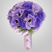 SF-600 Lavander Anemone Wedding Bouquet