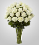 WD840 – 24 White Roses in Vase